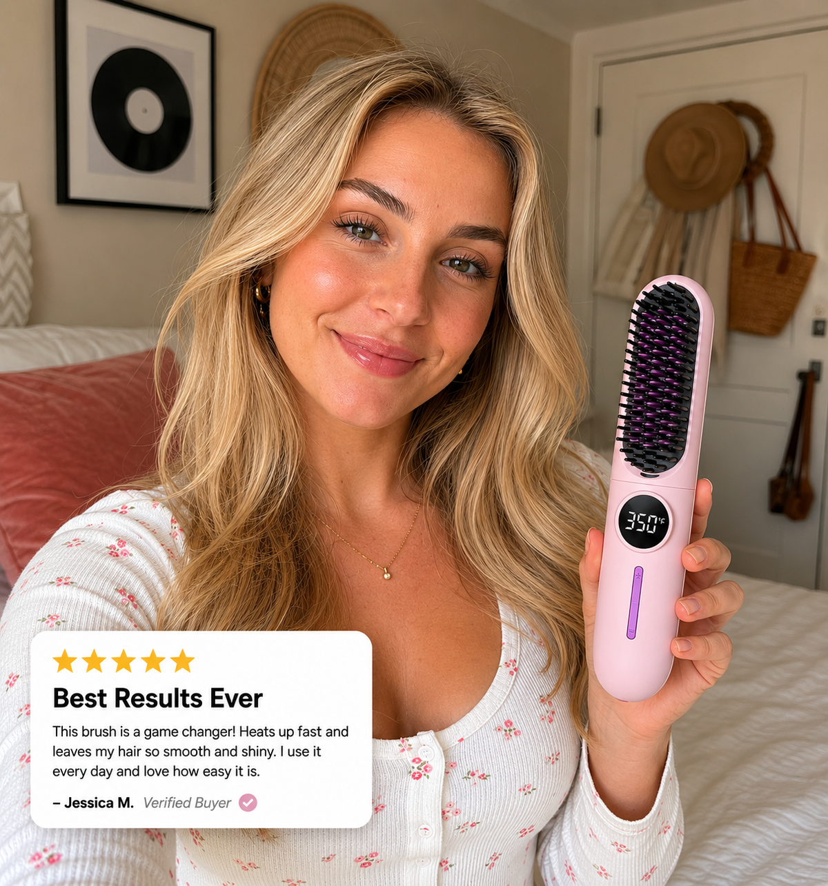 SilkCharge™ Cordless Straightening Brush