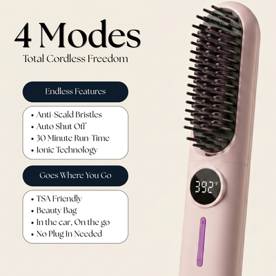 SilkCharge™ Cordless Straightening Brush