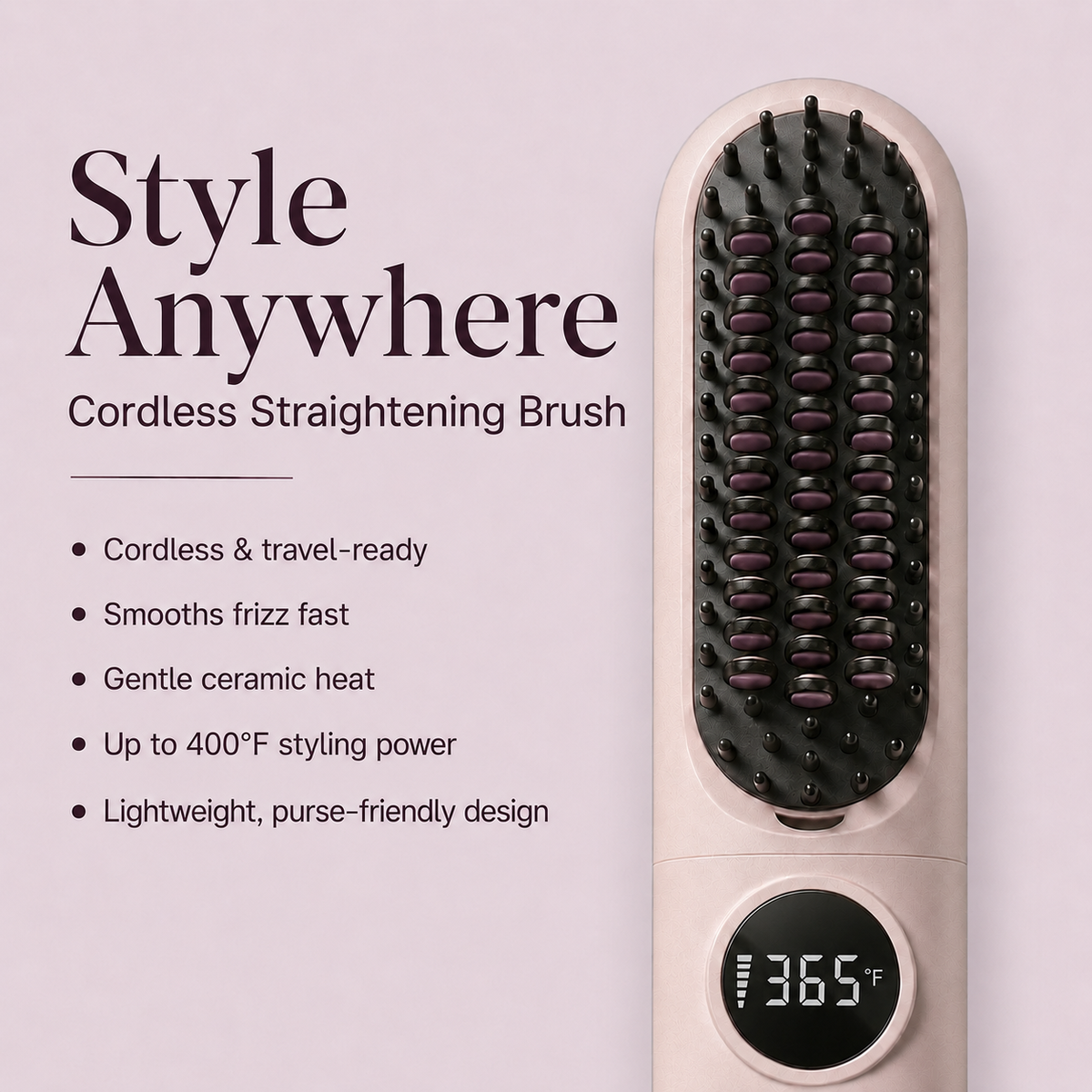SilkCharge™ Cordless Straightening Brush